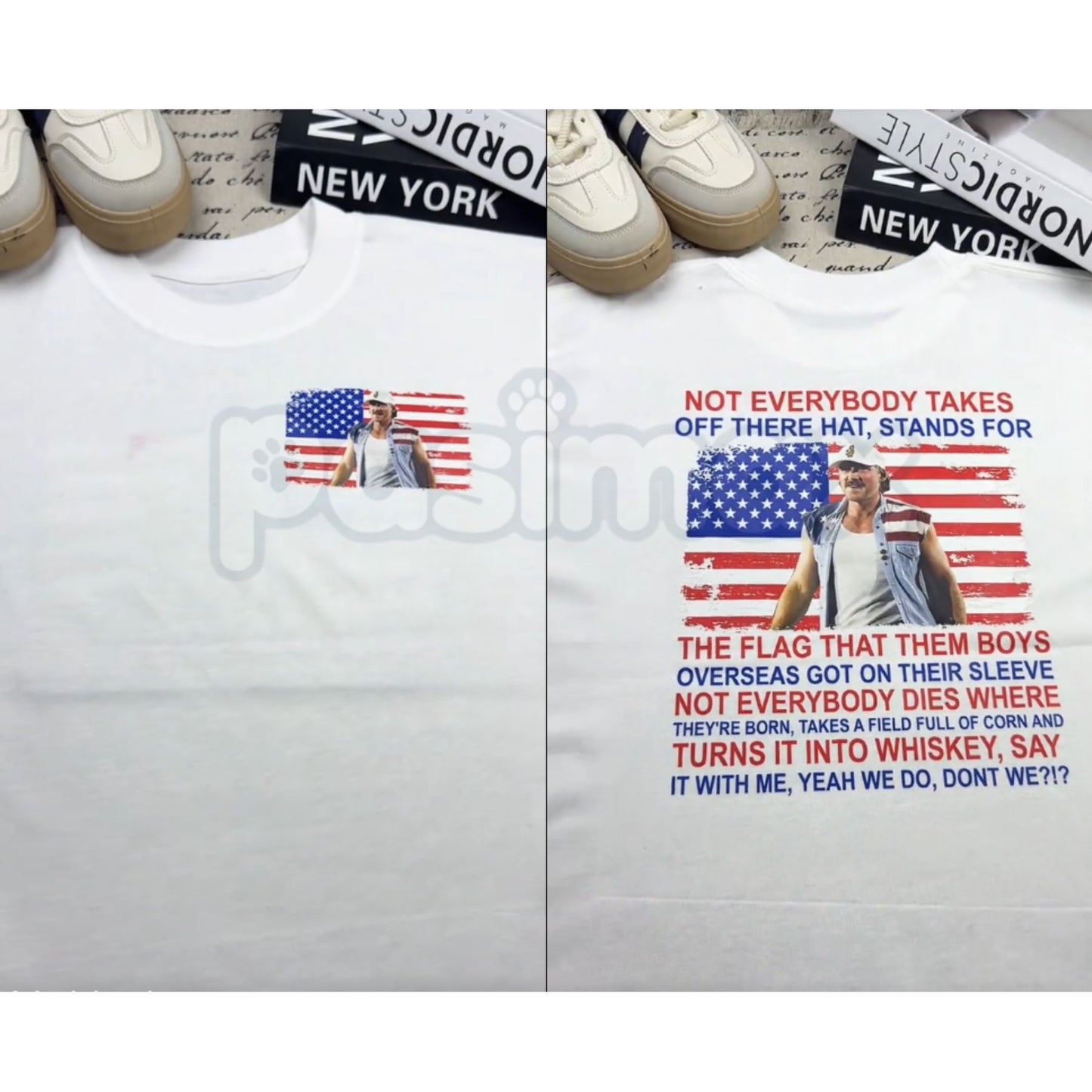 MW "4th of July" Country Music T-Shirt – Retro Patriotic Graphic Tee, Premium 100% Cotton Fan Tribute Top, Soft Lived-In Heavyweight Summer Anthem Shirt, Made in USA