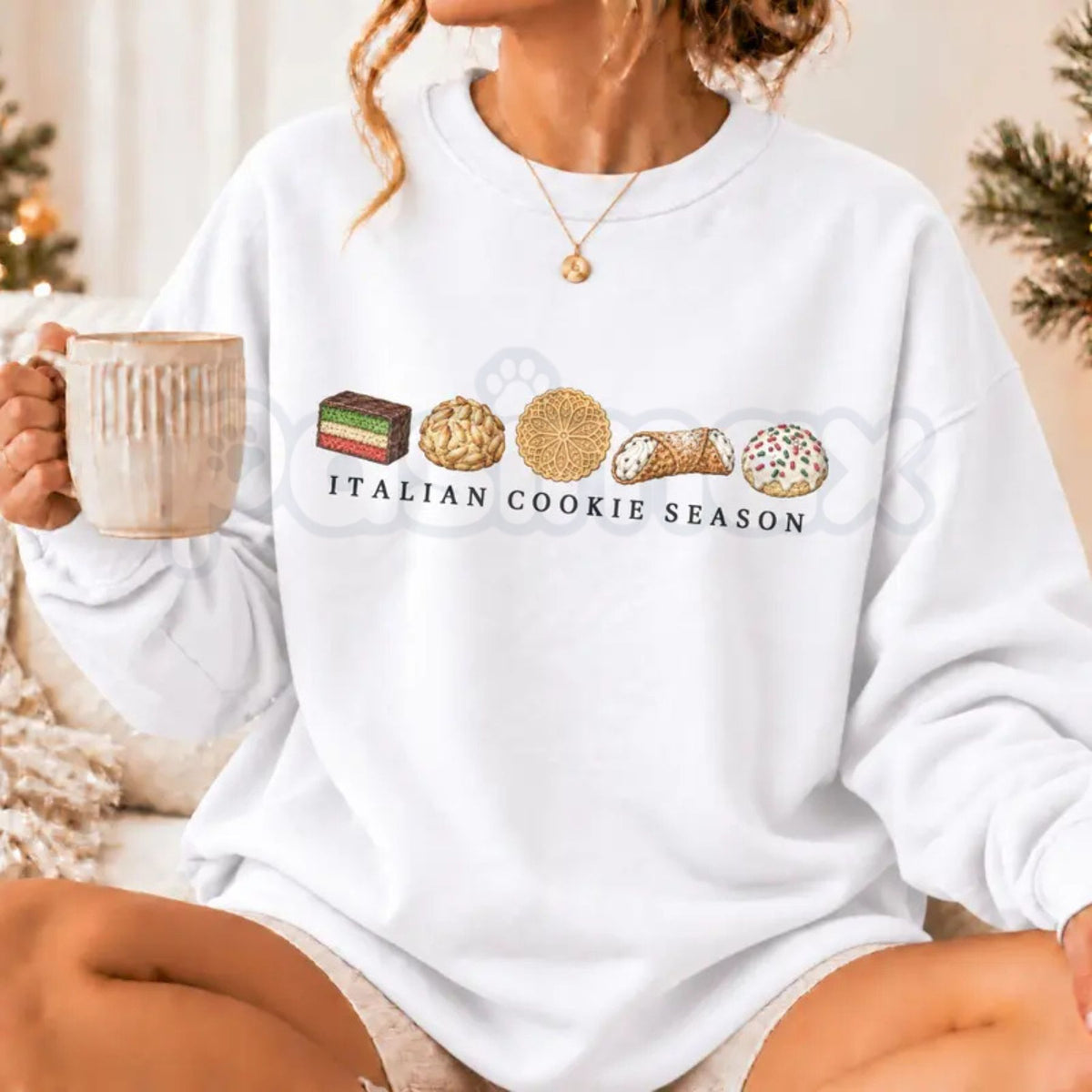 Italian Cookie Christmas Sweatshirt | Vintage Holiday Bakery Crewneck