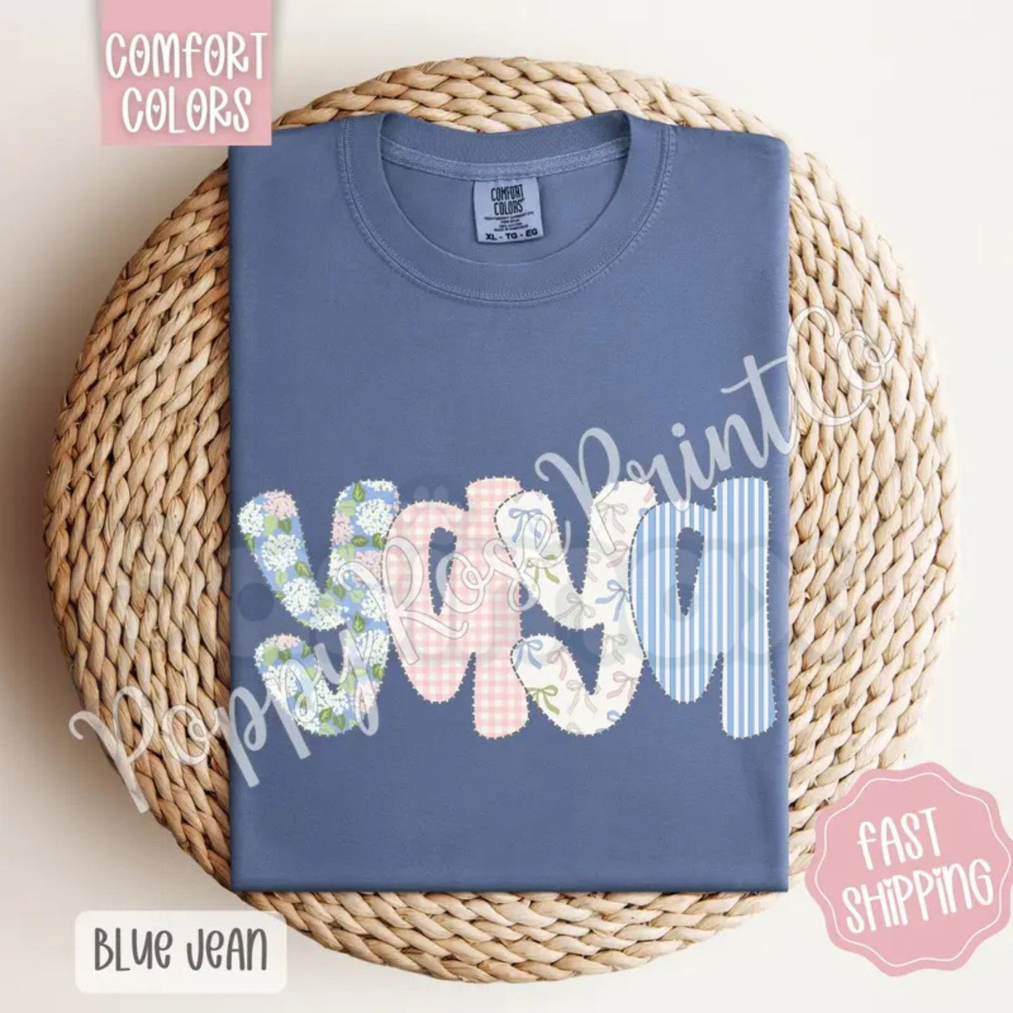 Comfort Colors® Custom Mom & Grandma T-Shirt – Personalized Mother’s Day Graphic Tee, Custom Mama Nana Mimi Gigi Shirt, Soft Cotton Heritage Gift