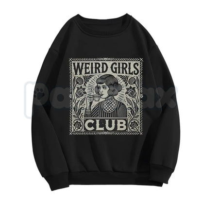 Weird Girls Club Aesthetic Tee – Whimsy Goth Celestial Hoodie & Dark Academia Sweatshirt