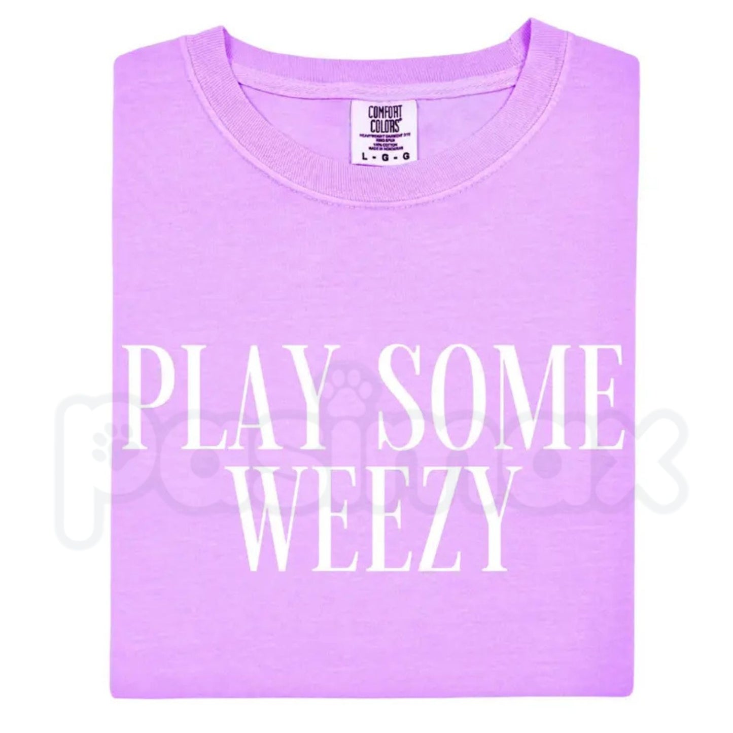 Comfort Colors® "Play Some Weezy" T-Shirt – Vintage Hip Hop Rap Concert Graphic Tee, Retro Lil Wayne Music Fan Top, Aesthetic Festival Streetwear Gift