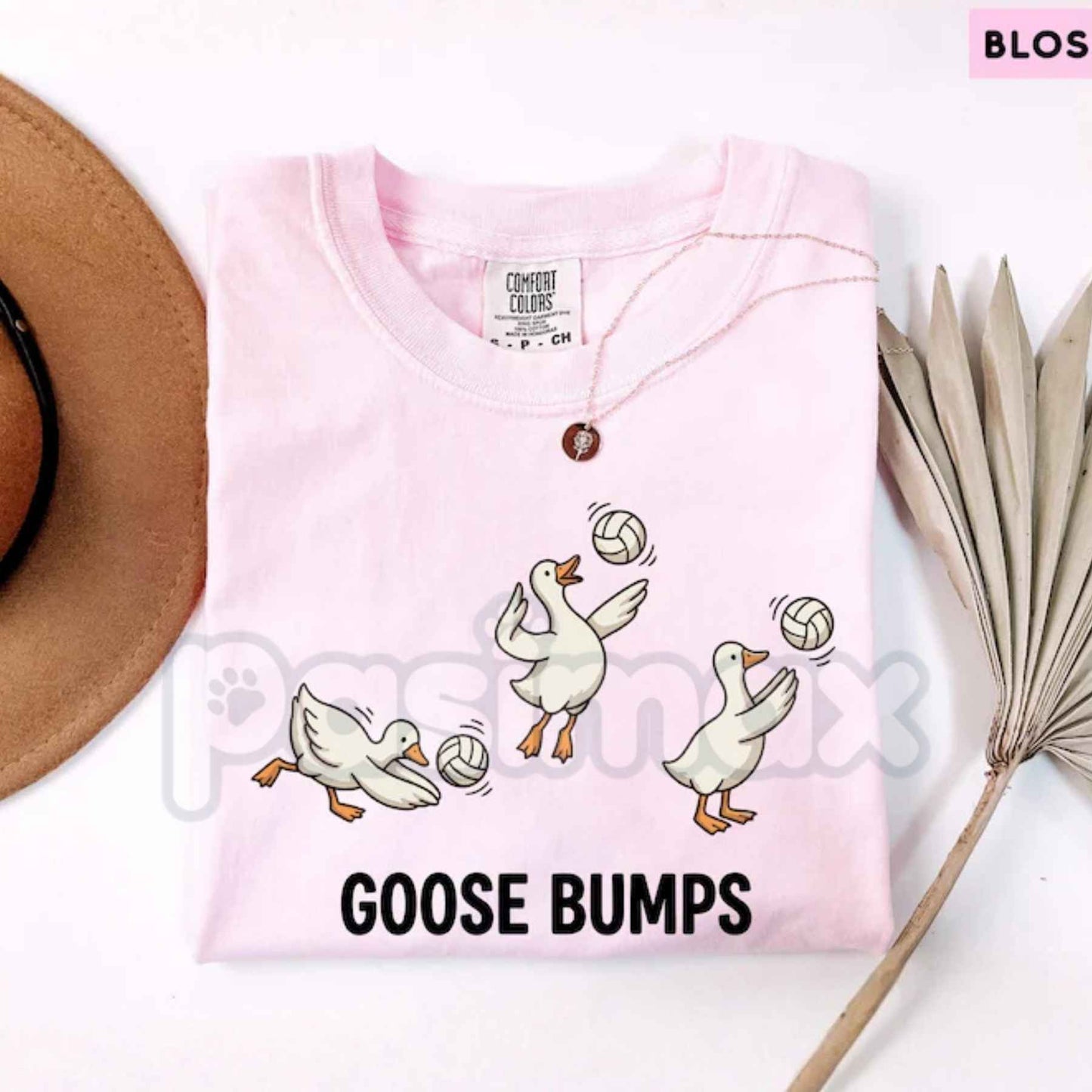 Comfort Colors® Funny Goose Volleyball Player T-Shirt – Cute Sports Pun Graphic Tee, Trendy Athletic Unisex Top