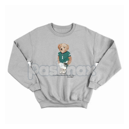 Vintage Sport Varsity Football All Team Graphic Sweatshirt – Retro Style Crewneck Pullover
