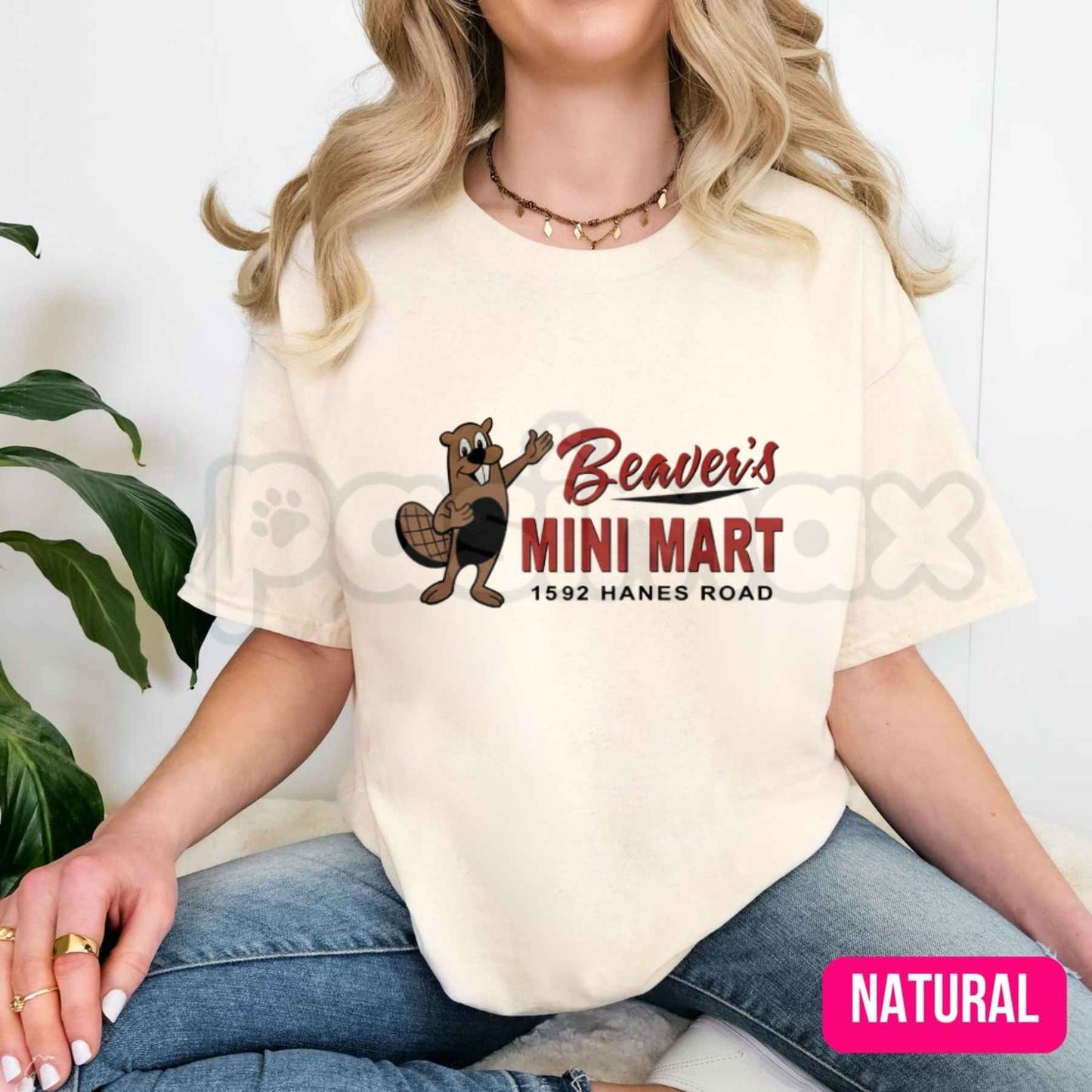 Beaver's Mini Mart Logo T-Shirt – Retro Nostalgic Store Graphic Unisex Cotton Tee
