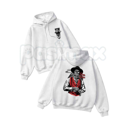 Doc Holliday "Say When" Zombie Hoodie – Vintage Tombstone Gunslinger Graphic Pullover, Old West Undead Outlaw Sweatshirt, Unisex Heavy Blend