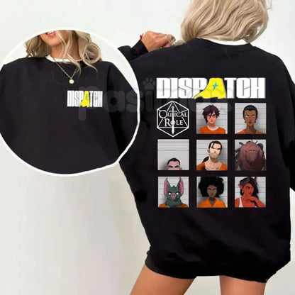 Official Dispatch Game Character Merch – Double-Sided Streetwear Tee, Retro Gaming Hoodie & Sweatshirt
