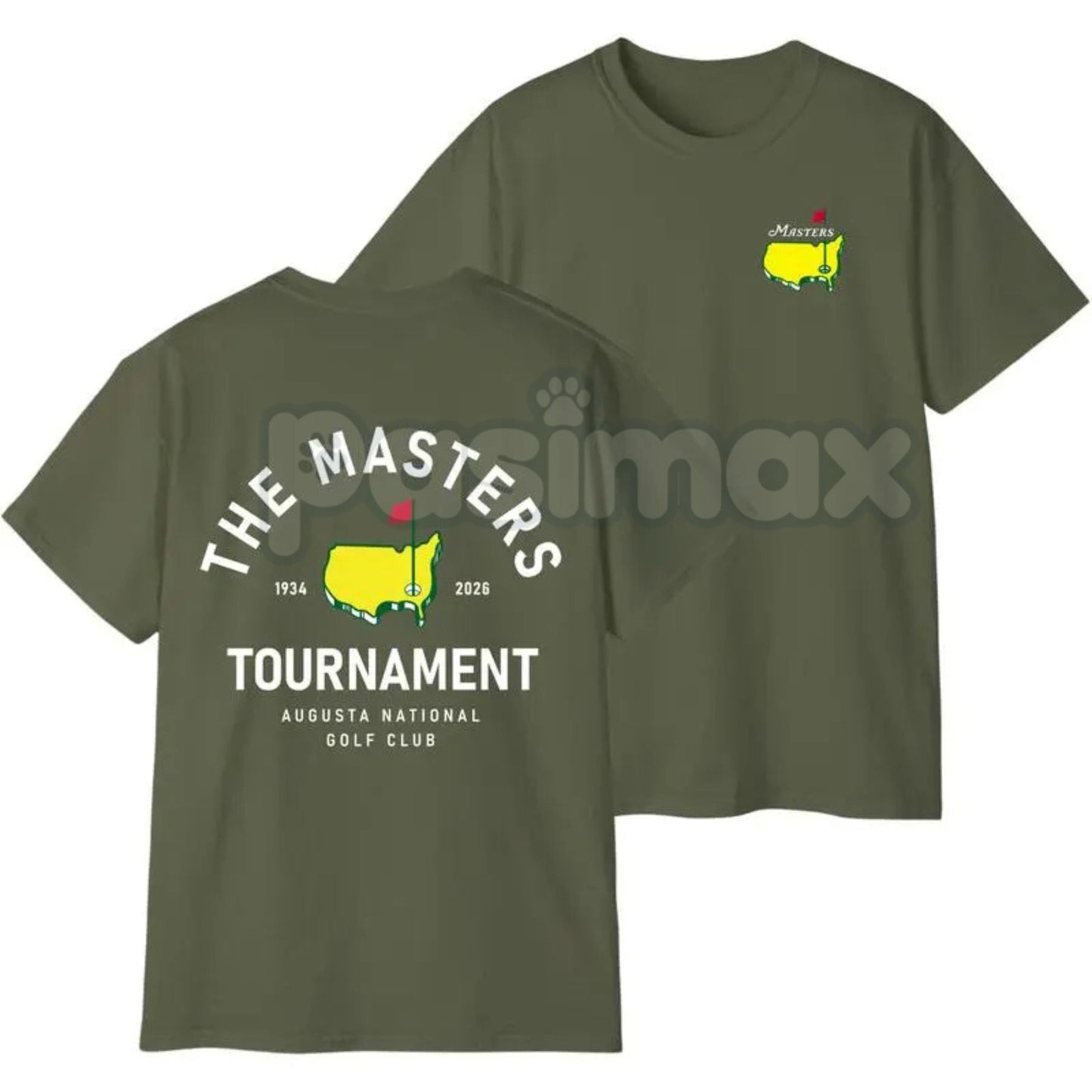2026 Masters Tournament Shirt – Augusta 92 Years National Golf Tee with Champions List 1934–2026, Premium 100% Cotton Sports History Top, Soft Lived-In Heavyweight Green Jacket Shirt, Made in USA