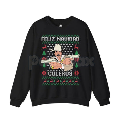 Vicente Fernández Ugly Christmas Sweatshirt | El Rey Mariachi Holiday Jumper | Funny Mexican Legend Xmas Gift | Ranchera Music Fan