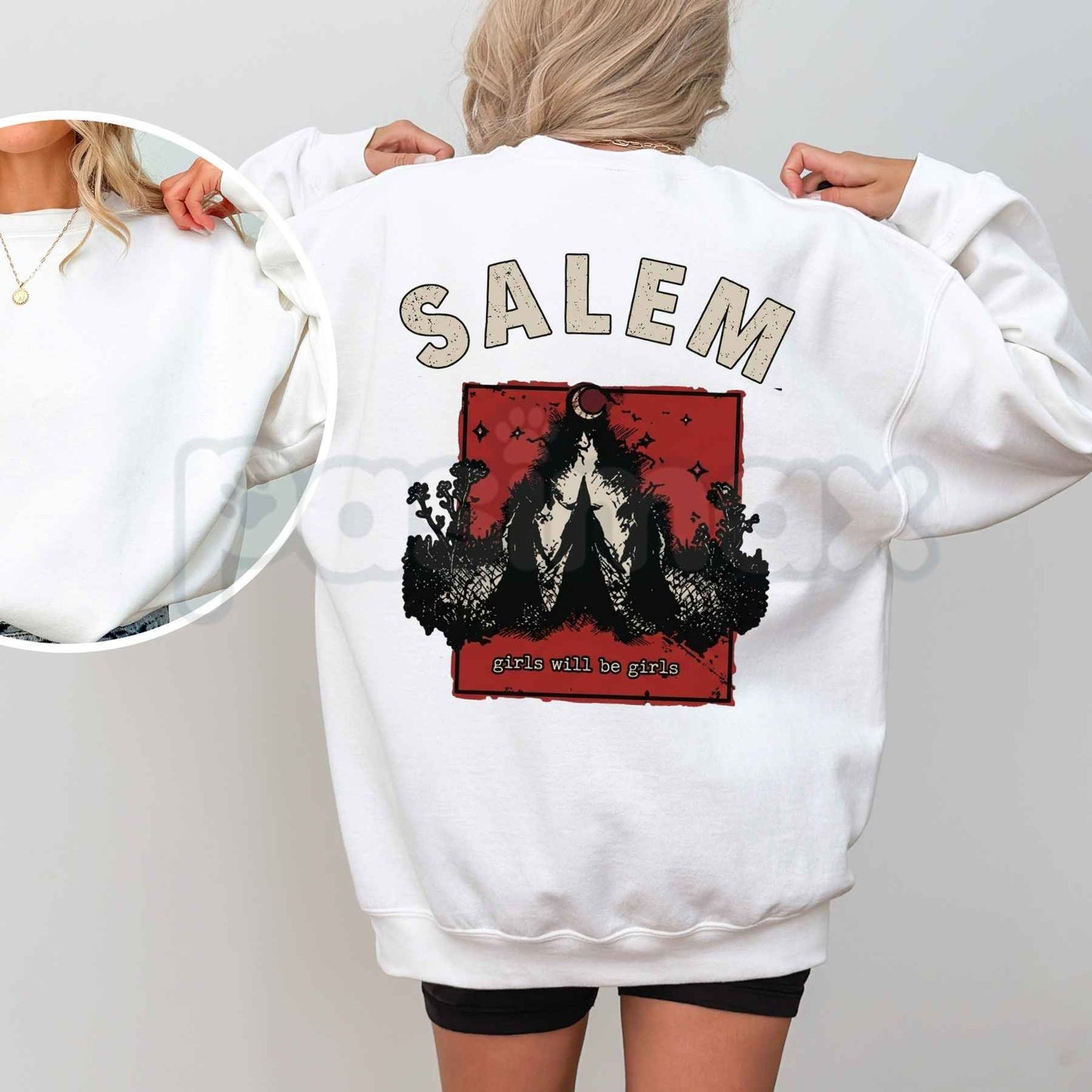Girls Trip Salem Halloween Sweatshirt | Spooky Witchy Crew Getaway Top