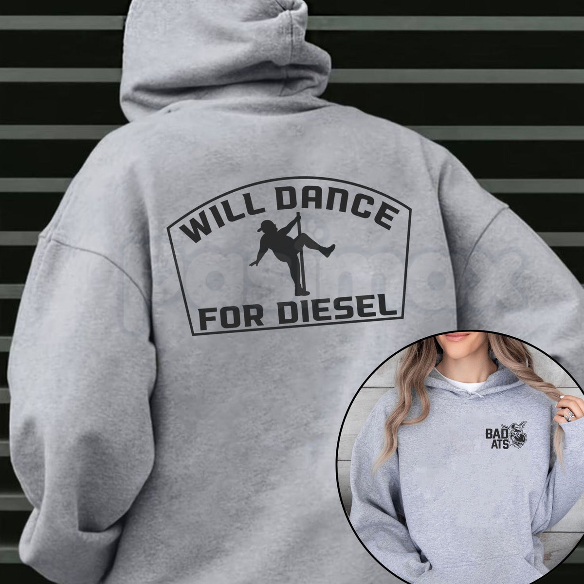 Will Dance For Fuel Graphic Hoodie – Funny Car Guy & Trucker Pullover, Automotive Racing Humor Sweatshirt, Unisex Heavy Blend