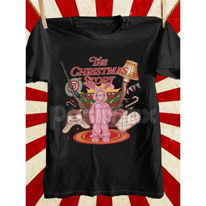 Unisex Retro Christmas Story Graphic Tee - Classic Movie Holiday Shirt, Nostalgic Leg Lamp Apparel, Funny Christmas Fan Gift