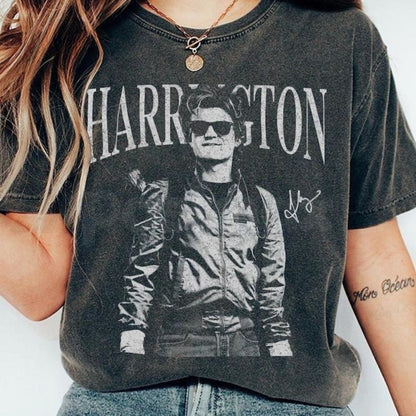 Comfort Colors® 'Harrington' Unisex Heavy Cotton T-Shirt – Custom Name Retro Graphic Tee, Vintage Style Comfort Shirt