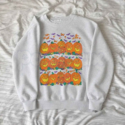 Halloween Pumpkin Graphic Sweatshirt | Cute Spooky Autumn Crewneck