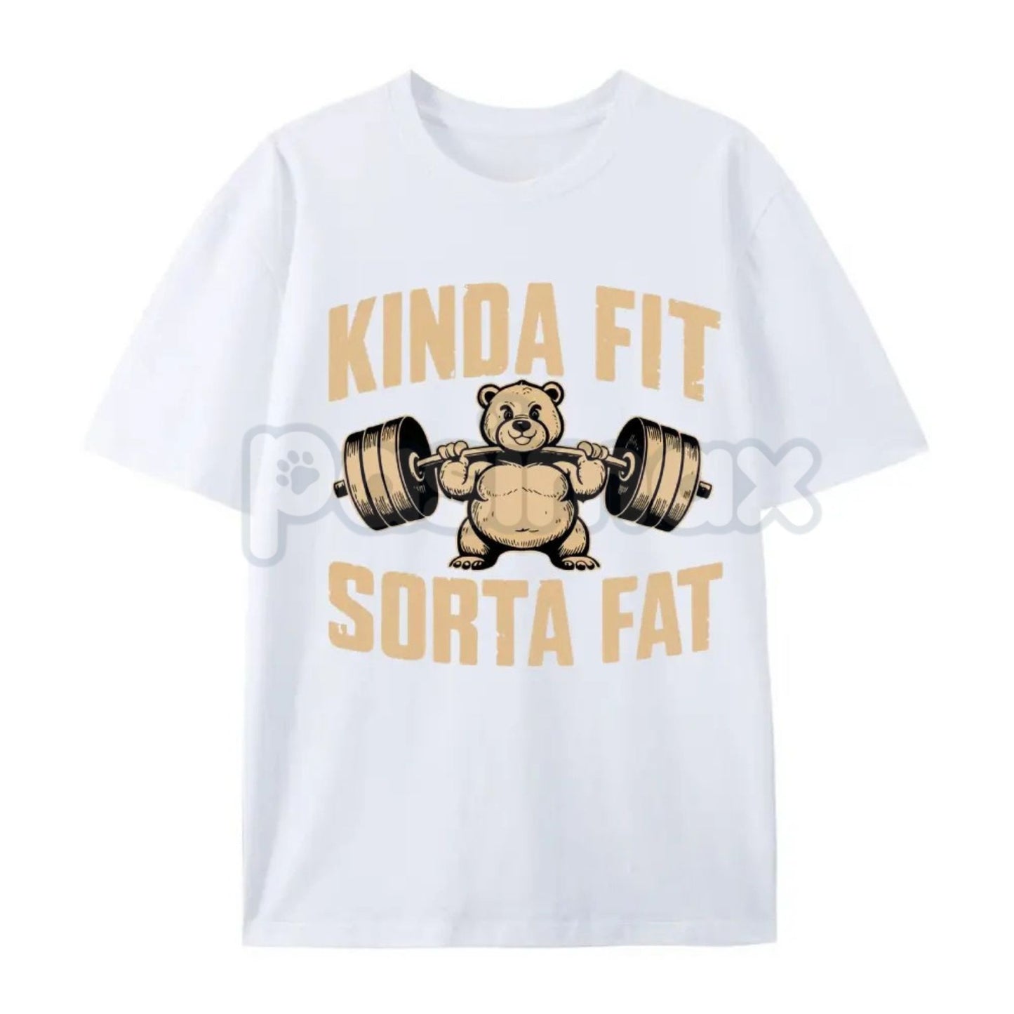 "Kinda Fit Sorta Fart" Funny Gym T-Shirt – Sarcastic Fitness Graphic Tee, Premium 100% Cotton Workout Humor Top, Soft Lived-In Heavyweight Activewear Shirt, Made in USA