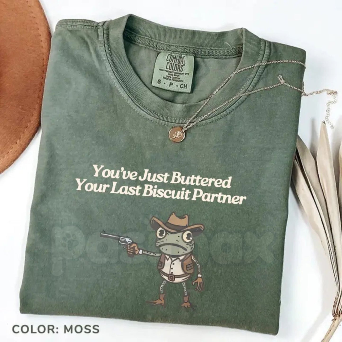 Comfort Colors® Vintage "You've Just Buttered Your Last Biscuit" T-Shirt – Funny Southern Sarcasm Graphic Tee, Sarcastic Western Cowgirl Top, Humorous Country Gift