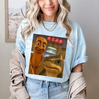 "Tung Tung Tung Sahur" Funny Brainrot T-Shirt – Tralalero Tralala Viral Graphic Tee, Premium 100% Cotton Selfie Culture Top, Soft Lived-In Heavyweight Internet Meme Humor Shirt, Made in USA