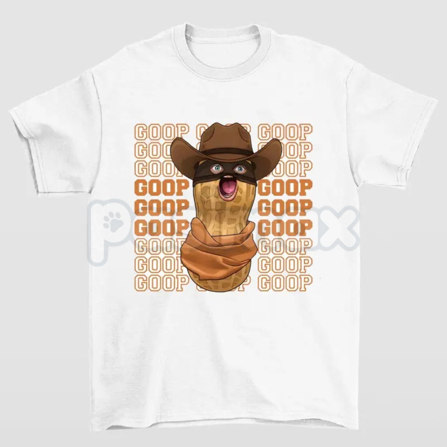 The Burnt Peanut GOOP Meme Graphic Tee - Surreal Bizarre Internet Humor Shirt, Niche Absurdist Comedy Apparel, Unconventional Graphic Tee