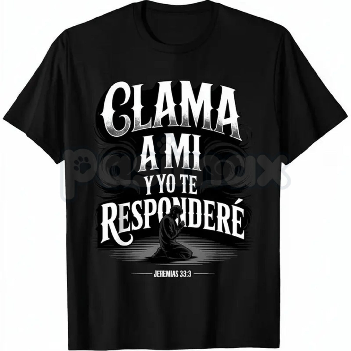 Christian Spanish Bible Scripture T-Shirt – Jeremiah 33:3 "Clama a Mí" Graphic Tee, Remastered Heavy Cotton Faith-Based Top, Soft Lived-In Spiritual Inspiration Shirt, Made in USA
