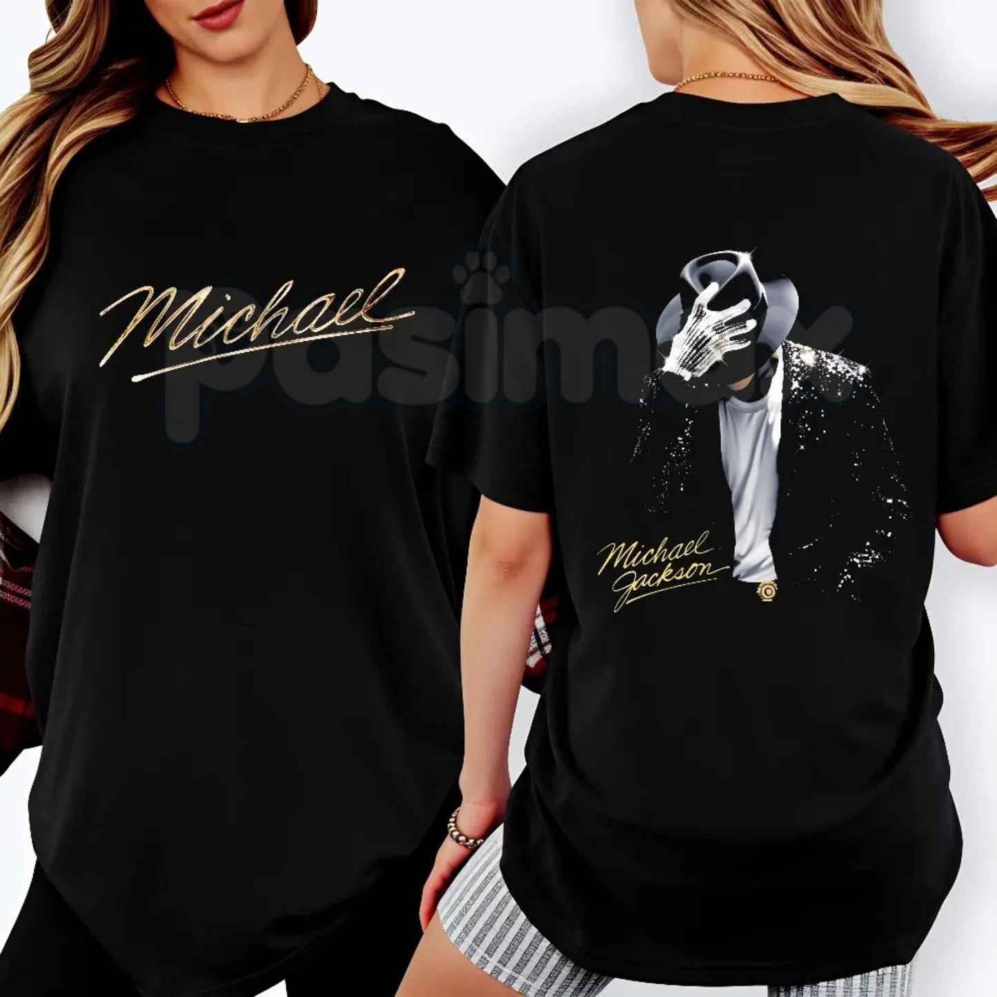 Michael Jackson "The King of Pop" T-Shirt – Iconic Dance Pose & Signature Graphic Tee, Premium 100% Cotton MJ Fan Top, Soft Lived-In Heavyweight Music Legend Shirt, Made in USA