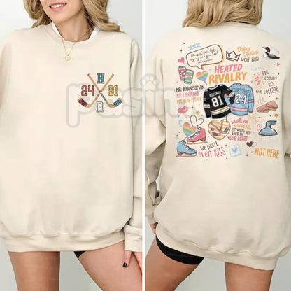 Hollanov Couple Romance Book Sweatshirt | Heated Rivalry Hockey Shirt | Shane and Ilya Bookish Jumper | Game Changer Series Gift | Sports Romance Fan Apparel