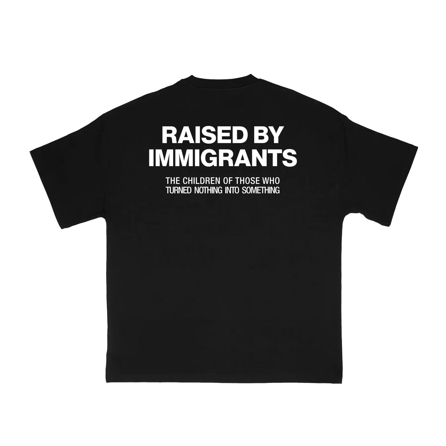 "Raised by Immigrants" Statement Tee - Empowering T-Shirt, Mexican Heritage Apparel