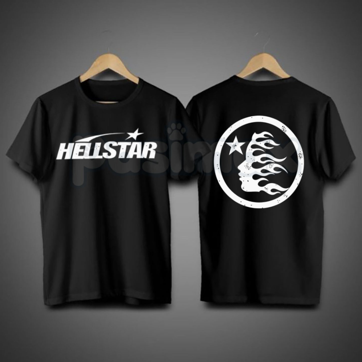Star Graphic Double-Sided T-Shirt – Y2K Celestial Aesthetic Graphic Tee, Remastered Heavy Cotton Dual-Print Top, Soft Lived-In Streetwear Crew Neck, Made in USA