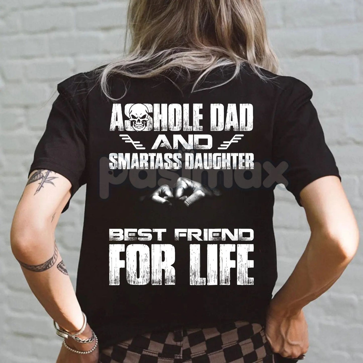Badass Dad & Daughter Best Friends For Life T-Shirt - Matching Family Tee, Father Daughter Bond Gift, Strong Relationship Shirt