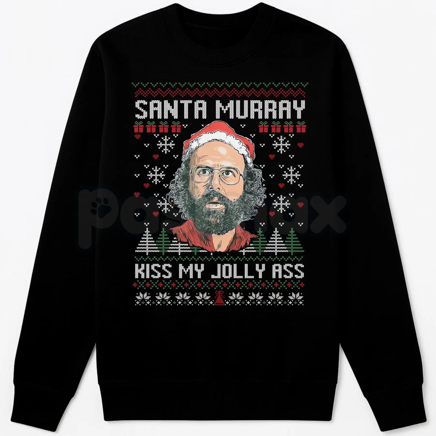 Funny Murray Hawkins Ugly Xmas Sweatshirt | Murray Bauman Fan Jumper | Sarcastic Investigator Holiday Crewneck | Stranger Christmas Gift