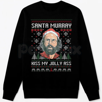 Funny Murray Hawkins Ugly Xmas Sweatshirt | Murray Bauman Fan Jumper | Sarcastic Investigator Holiday Crewneck | Stranger Christmas Gift