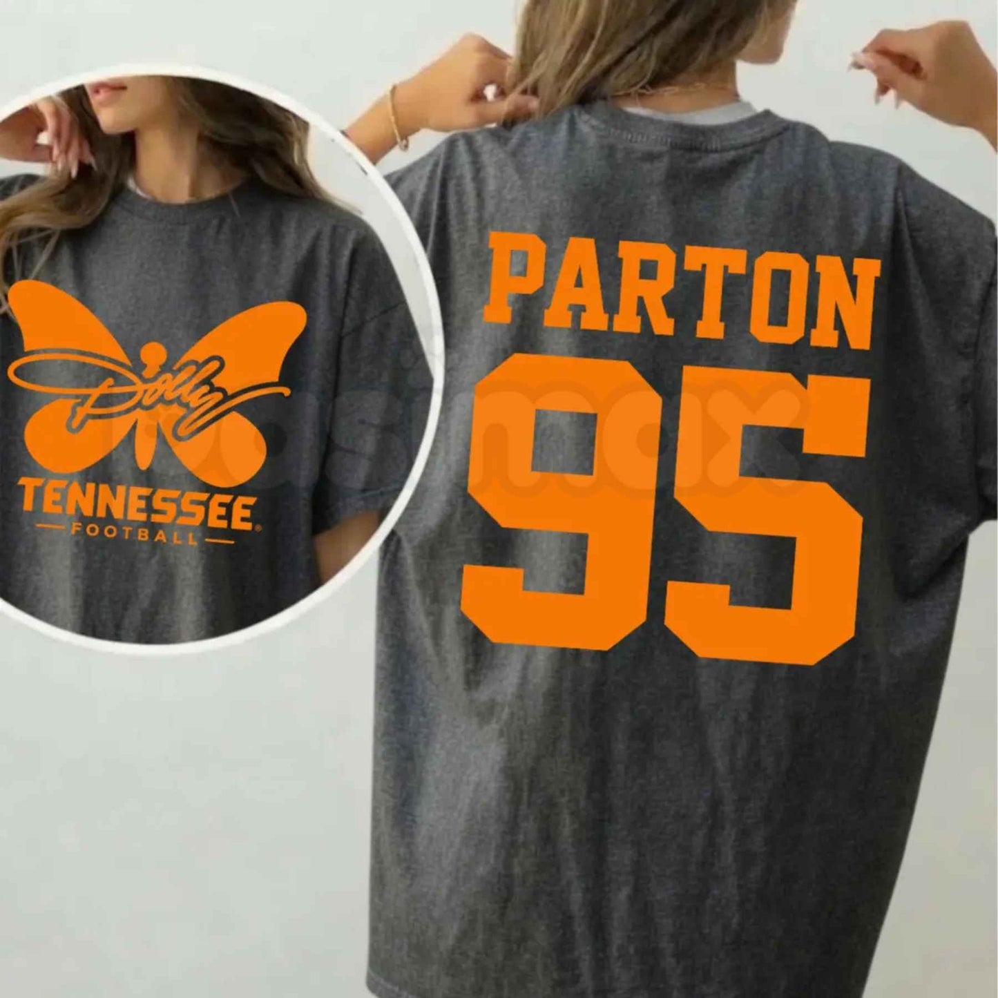 Dolly Parton Tennessee 95 T-Shirt – Country Music Game Day Orange and White Graphic Tee