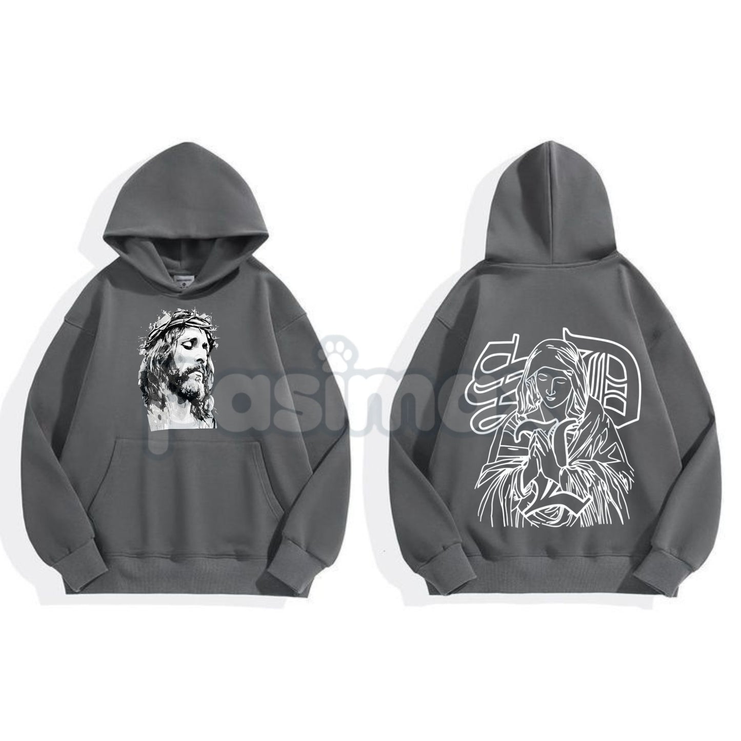 Jesus Hoodie – Faith-Based Christian Apparel, Religious Statement Pullover, Spiritual Worship Gear, Unisex