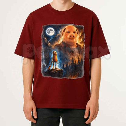 Tung Tung Tung Sahur John Pork T-Shirt – Funny Gen Z Viral Brainrot Unisex Cotton Tee