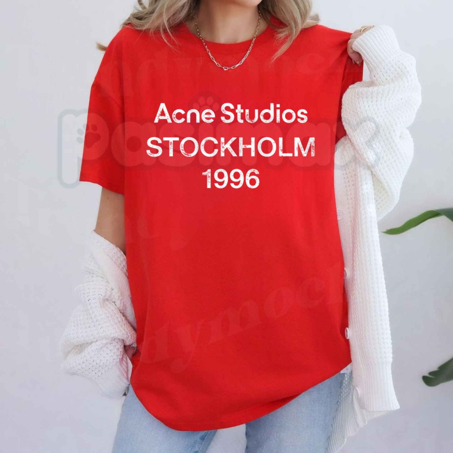 Acne Studios Stockholm 1996 T-Shirt – Vintage Swedish Luxury Streetwear Unisex Graphic Tee