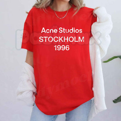 Acne Studios Stockholm 1996 T-Shirt – Vintage Swedish Luxury Streetwear Unisex Graphic Tee