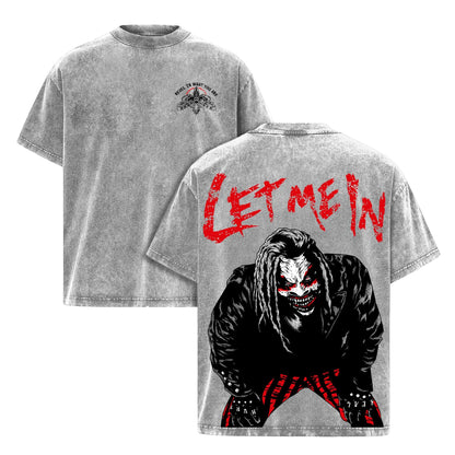 Bray Wyatt "Let Me In" Vintage T-Shirt – WWE Wrestler Graphic Tee, Washed Cotton Unisex
