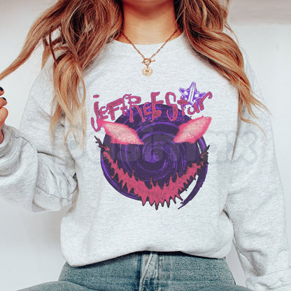 Sinister Smile Sweatshirt | Dark Aesthetic Horror Graphic Crewneck