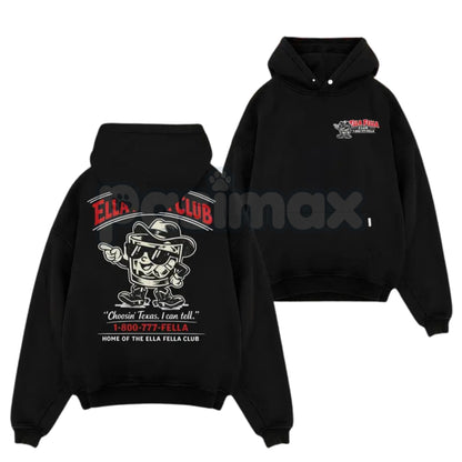 Retro 1-800-777-FELLA Shirt – Men's Graphic Trendy Hoodie & Y2K Aesthetic Streetwear Tee