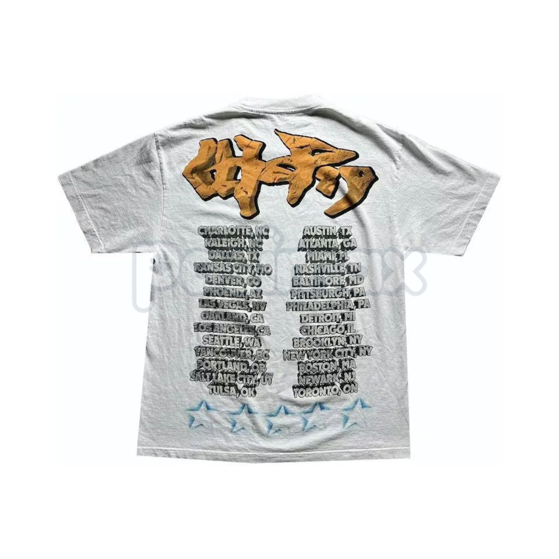 Travis Scott Utopia Tour White Skitzo Tee. Circus Maximus Concert