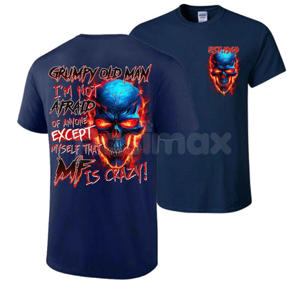 Custom Gen X 2 Side T-Shirt - Old Men Funny Slogan Tee, Unisex Full Color Vintage Style Apparel, Personalized 80s 90s Gift