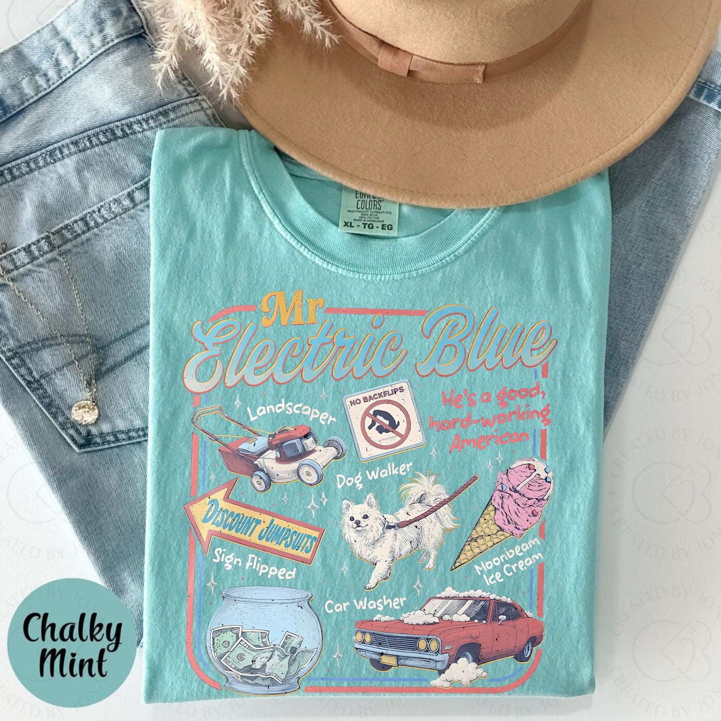 Retro America Band Tee – 2025 Concert Tour Merch, Vintage-Inspired Mr. Electric Blue Shirt, Classic Folk-Rock Fan Apparel