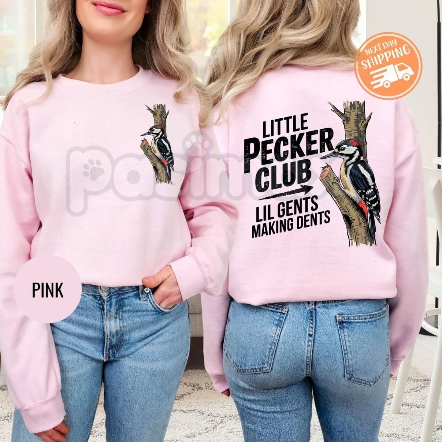 Little Pecker Club Sweatshirt | Lil Gents Making Dents Crewneck | Funny Boy Mom Jumper | Rowdy Toddler Graphic Sweatshirt