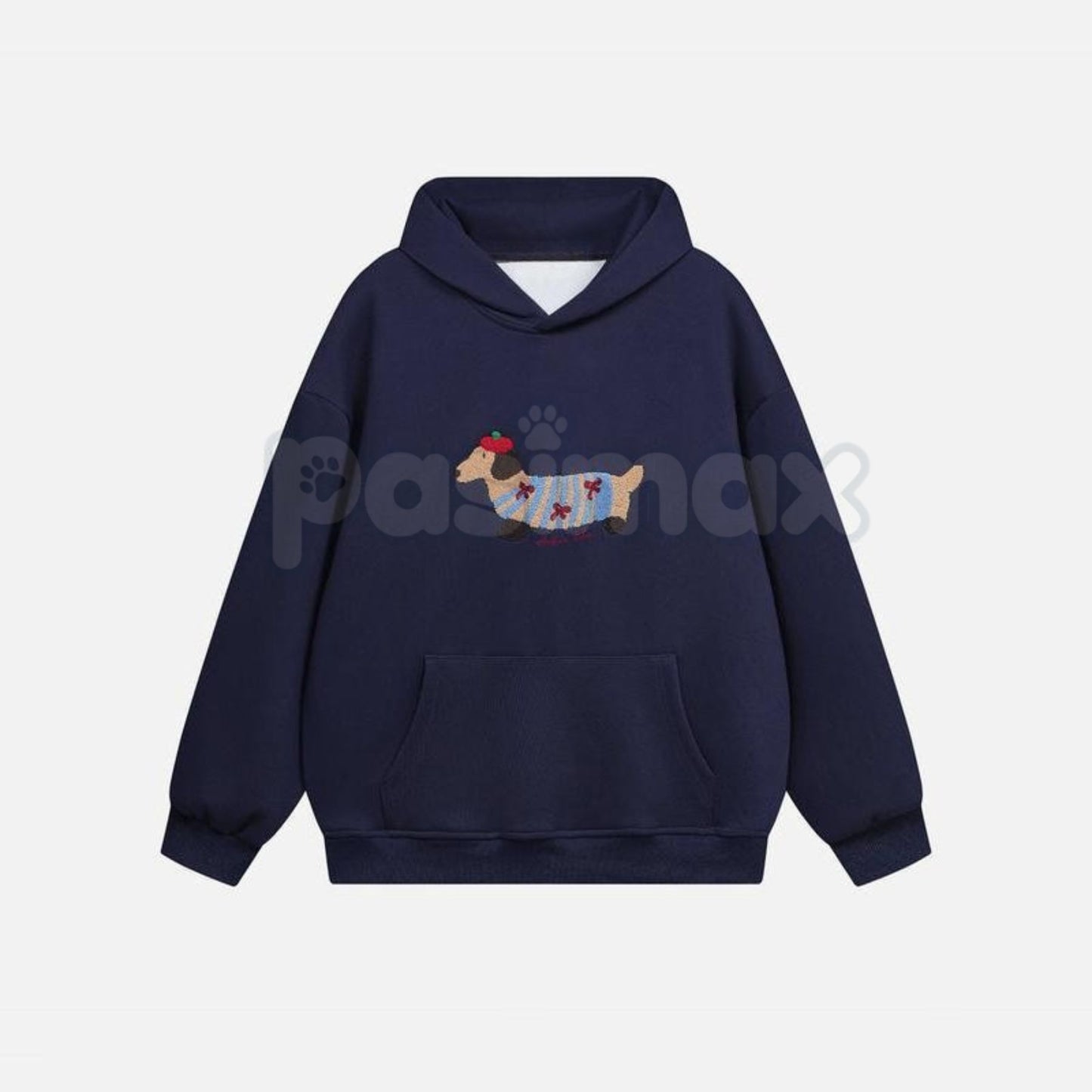 Aelfric Eden Cartoon Dog Embroidered Unisex Hoodie – Premium Heavy Blend Streetwear, Cute Graphic Aesthetic Pullover