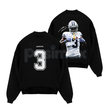 George Pickens 3 Celly For Cowboys Game Day Fits – Cotton Hoodie, Sweatshirt & T-Shirt
