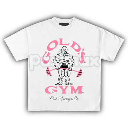 Vintage 90s Gold’s Gym Palm Springs T-Shirt - Gold's Gym California Graphic Tee, Old School Bodybuilding Unisex Shirt, Retro Palm Springs Muscle Fitness Apparel