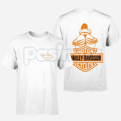 "Barley Chick" Biker Style Men's T-Shirt - Vintage Motorcycle Graphic Tee, Rugged Chopper & Cafe Racer Shirt, Premium Heavyweight Unisex Rider Apparel, Old School Biker Culture Top, Badass Motorhead Gift for Men