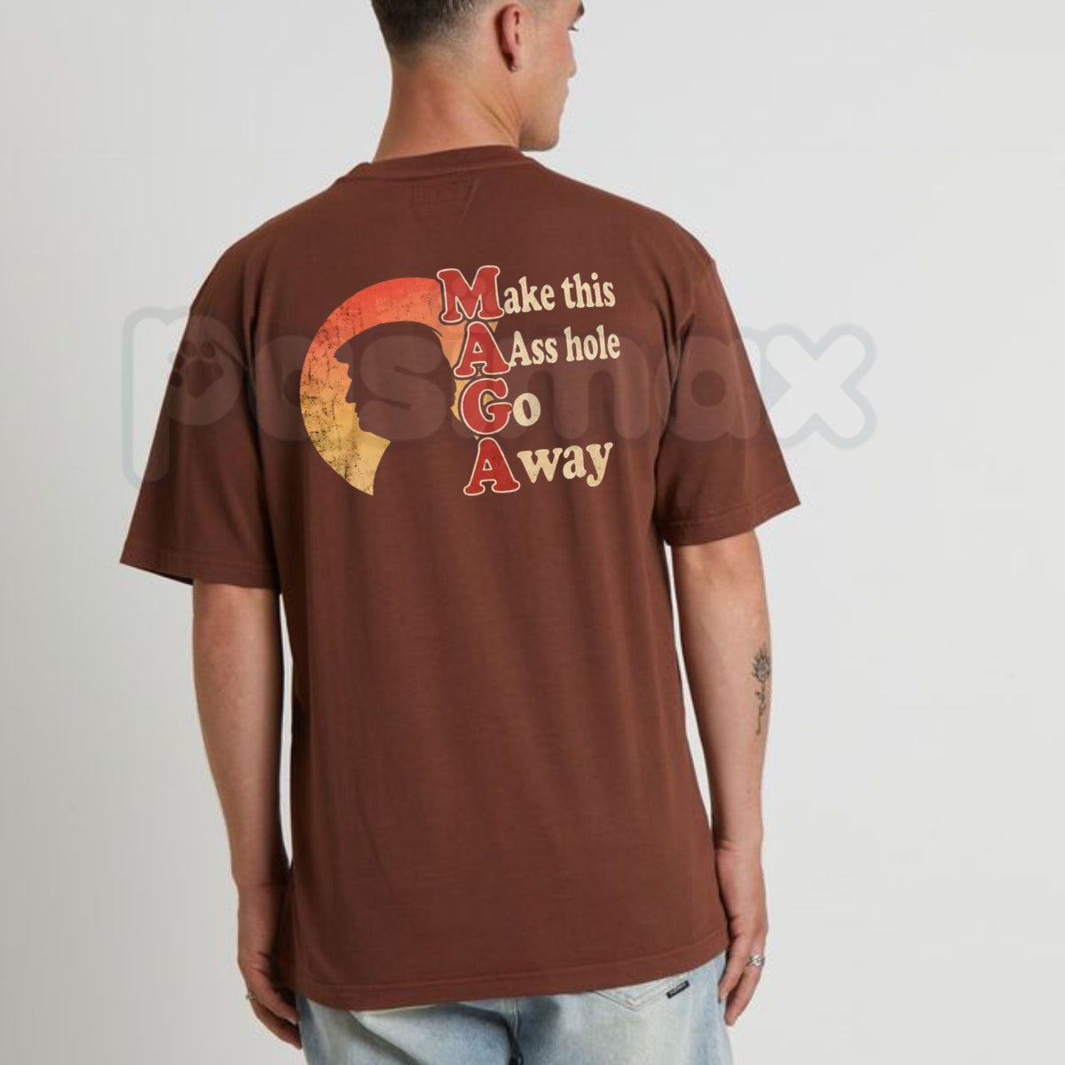 Funny Anti MAGA T-Shirt – Retro Vintage Political Satire Graphic Tee
