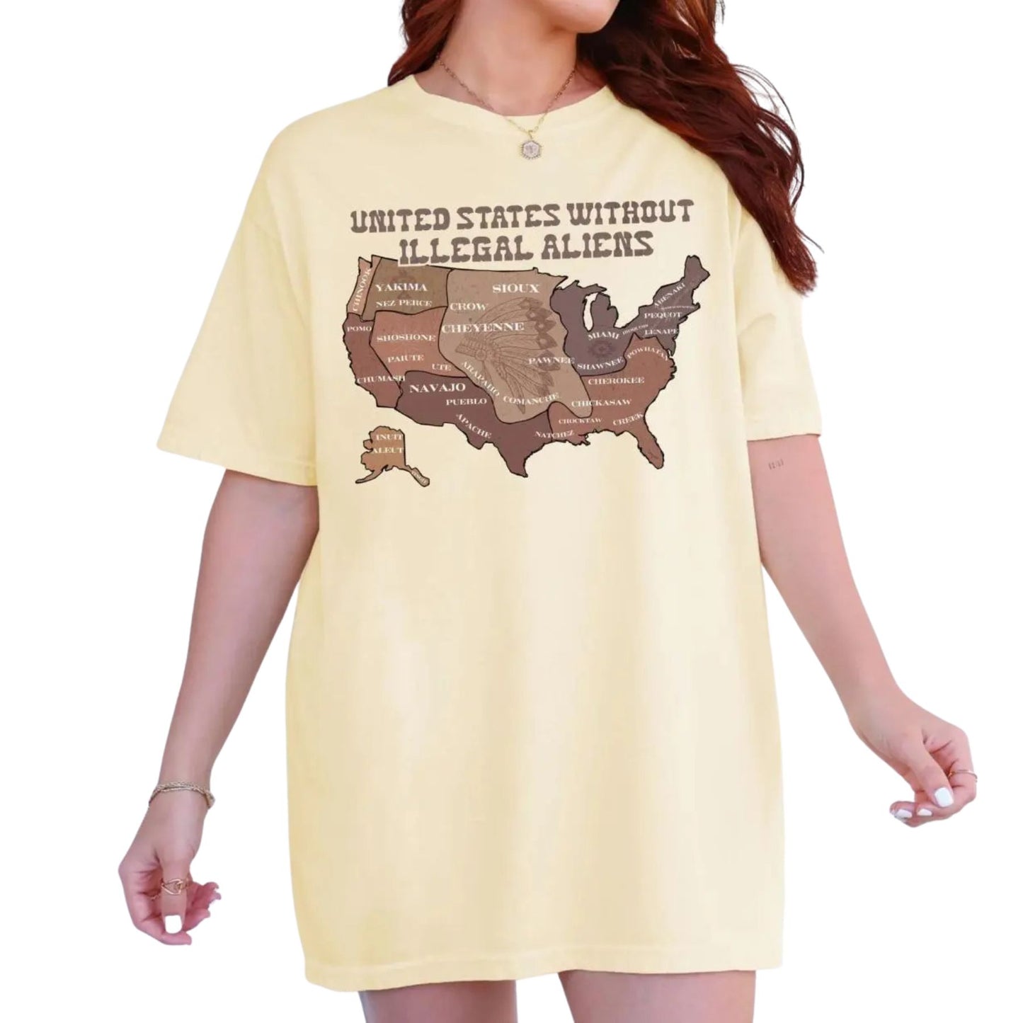 US Without Illegal Aliens Shirt – Bold Patriotic Graphic Tee, Unisex Casual Cotton T-Shirt