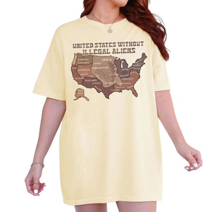 US Without Illegal Aliens Shirt – Bold Patriotic Graphic Tee, Unisex Casual Cotton T-Shirt