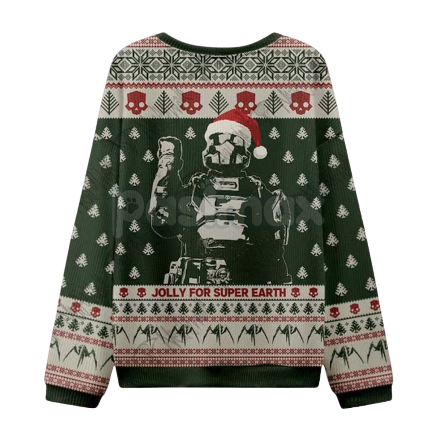 Helldivers 2 "Jolly for Super Earth" Ugly Christmas Sweatshirt – Managed Democracy Gamer Xmas Gift