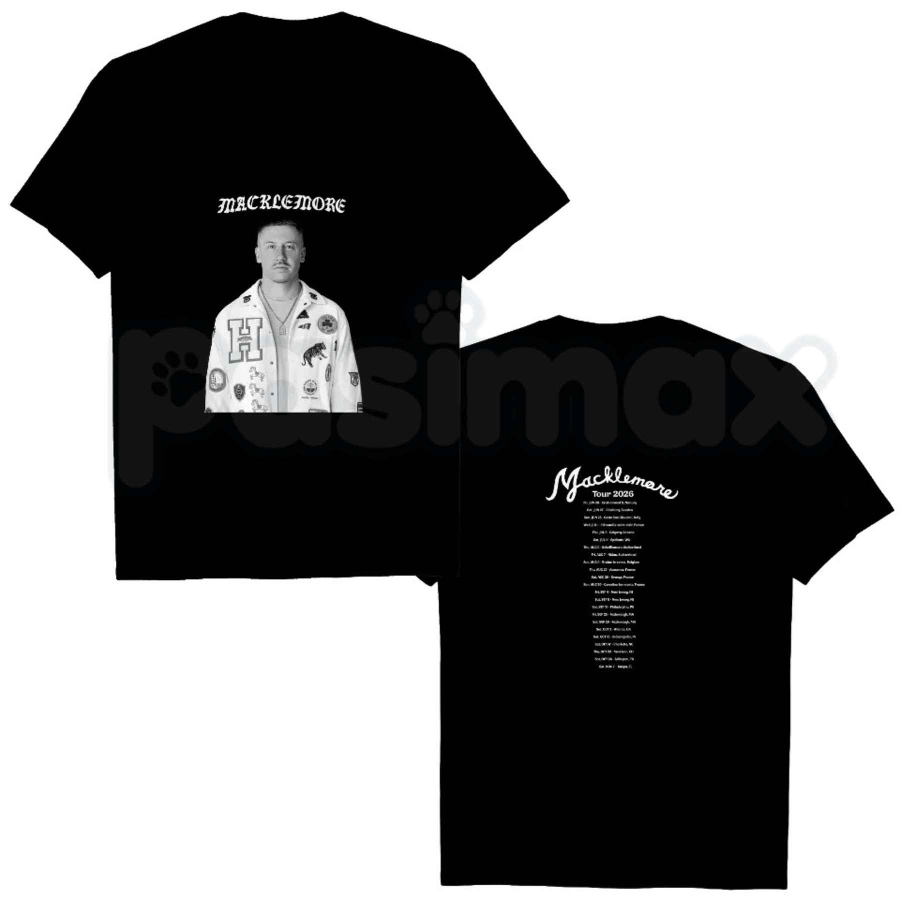Macklemore World Tour 2026 Concert Tee – Pasimax